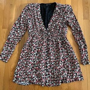 Zara Women's Size M Floral Chiffon